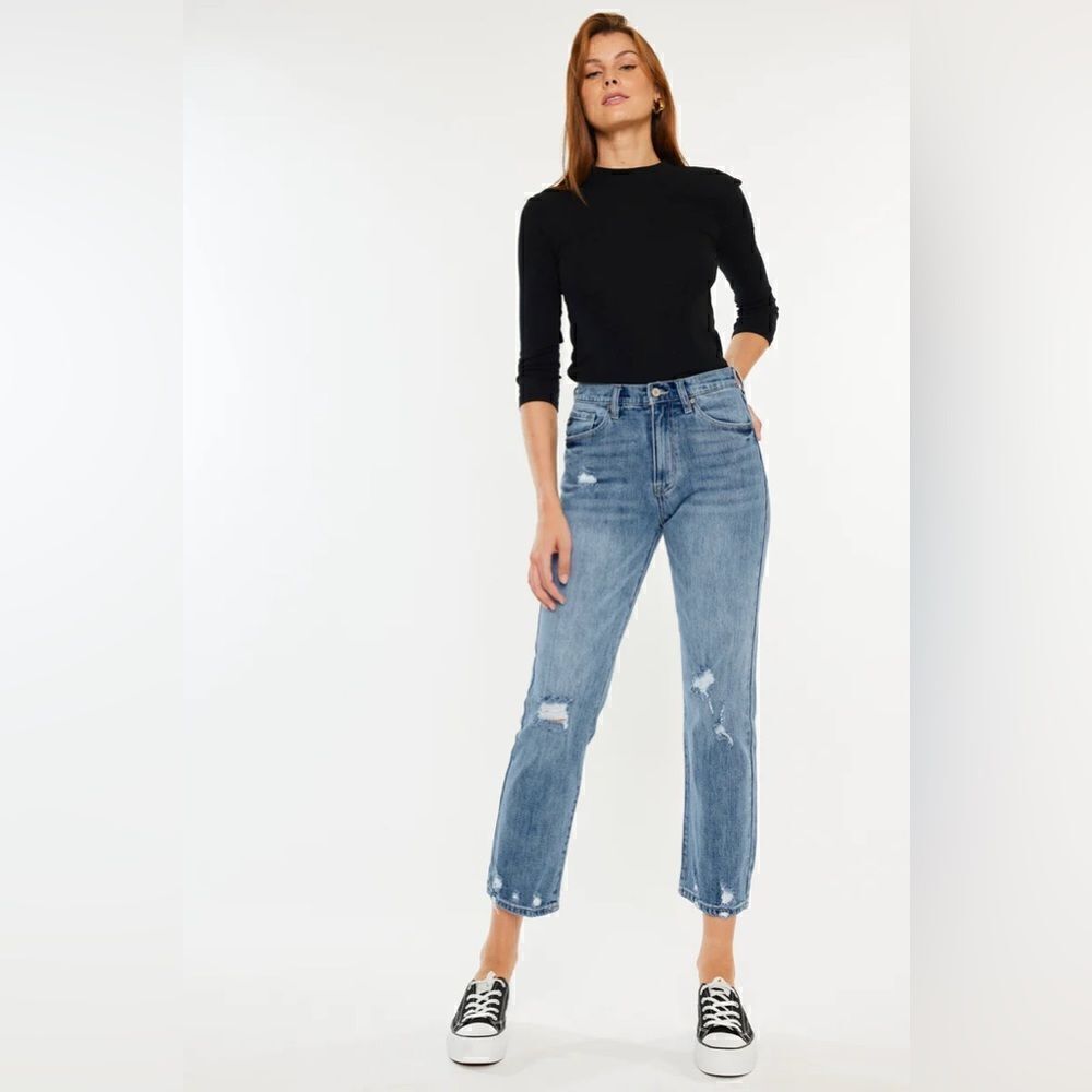 NWT KanCan Missy High Rise Slim Straight Leg Jeans so 11/29